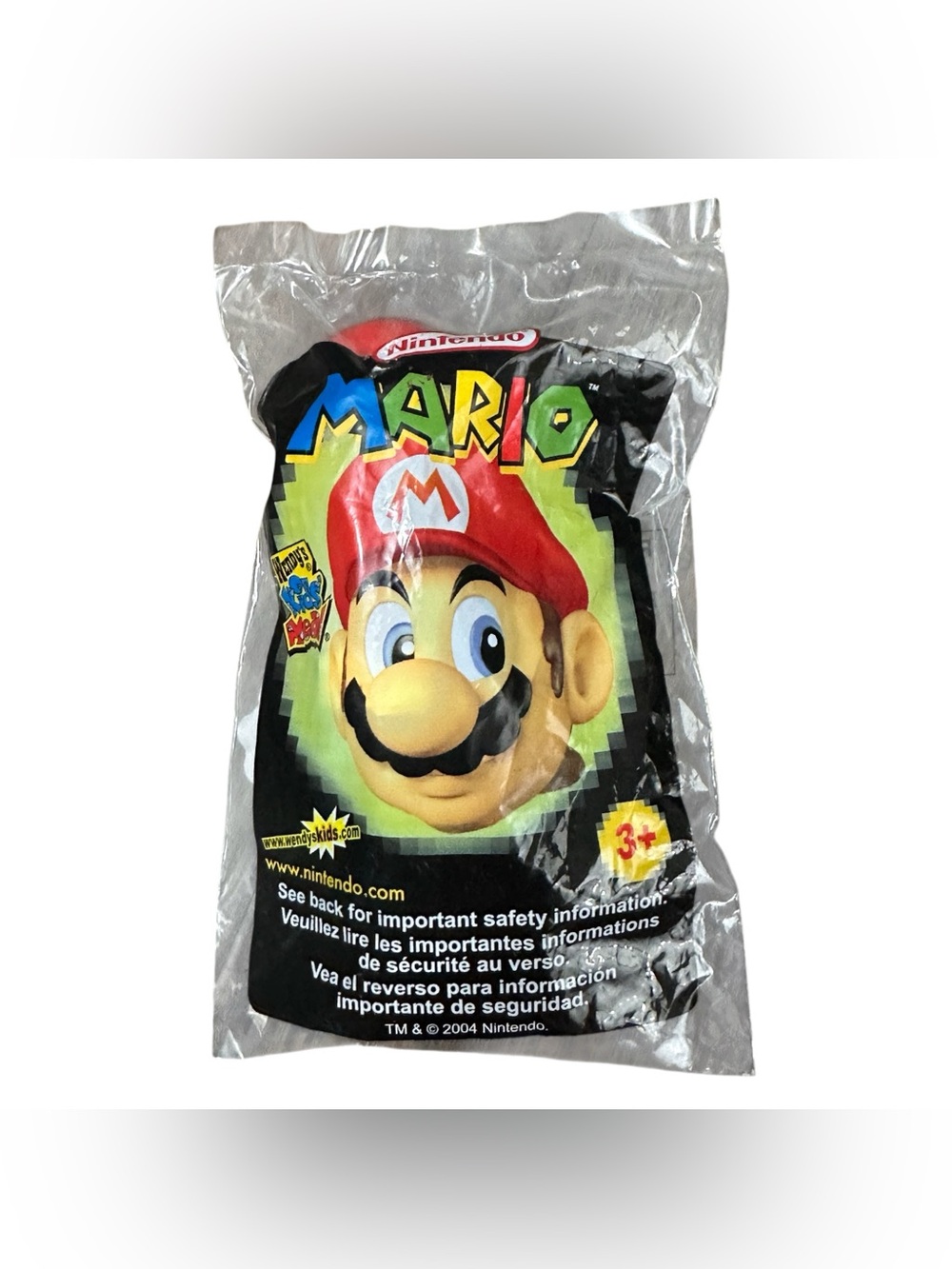 2004 Nintendo Super Mario Plush Wendy’s Kids Meal Toy Sealed New Promo 3+